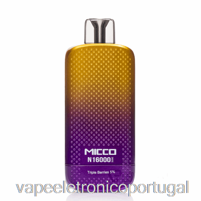 Vape Eletronico Horizontech Micco N16000 Frutas Triplas Descartáveis